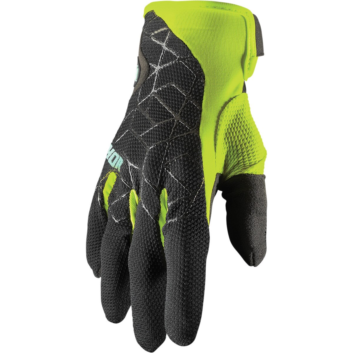 Manusi motocross Thor Draft culoare Negru/Verde marime M