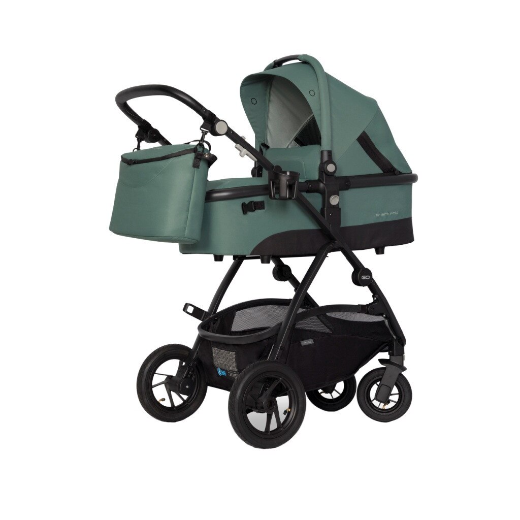 Carucior 4 in 1 cu baza ISOFIX Easy Go Optimo AIR , Agava