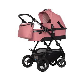 Carucior 4 in 1 cu baza ISOFIX Easy Go Optimo AIR , Rose Carucior 4 in 1 cu baza ISOFIX Easy Go Optimo AIR , Rose