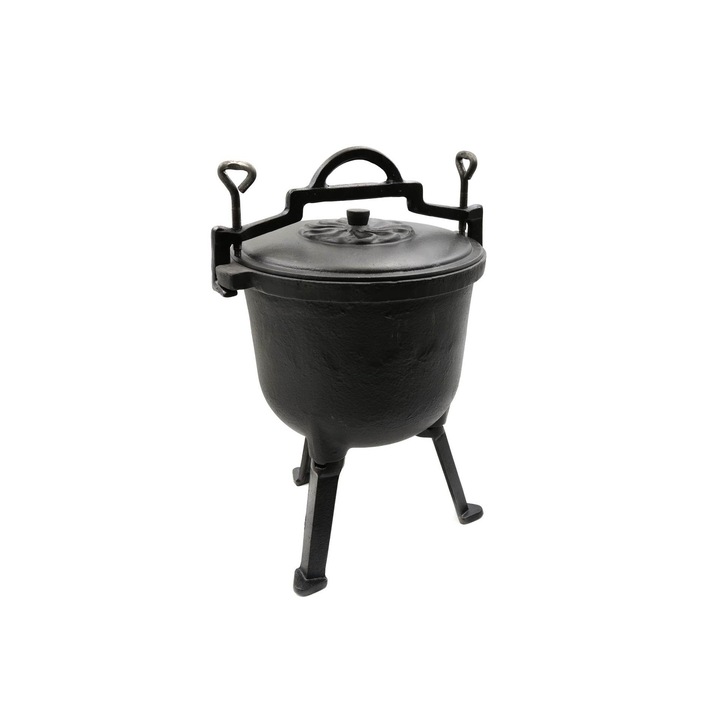 Ceaun din fonta de 8L cu capac, GEKO G80525