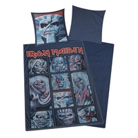 lenjerie de pat 2 piese iron maiden-ten eddies din bumbac pentru o persoana 50 x 70 cm135 x 200 cm multicolor imagen 59_0_
0