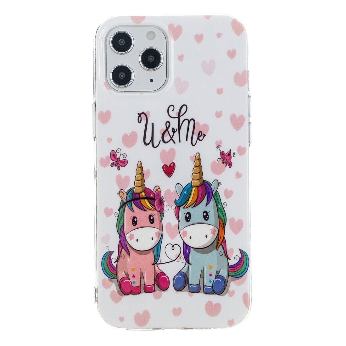Husa silicon Apple iPhone 12 Fosforescent model Love Unicorn, Silicon, TPU Viceversa Multicolor