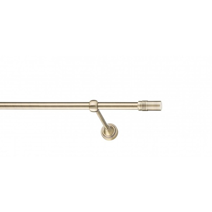 Galerie metalica Celtex -fara inele, simpla - clasic, 16mm x 3.2m, antique brass (auriu antic)