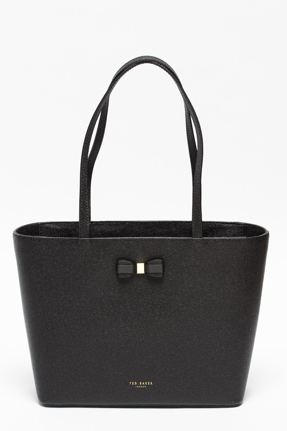 Ted Baker, Geanta shopper din piele cu etui interior Aveeda, Negru