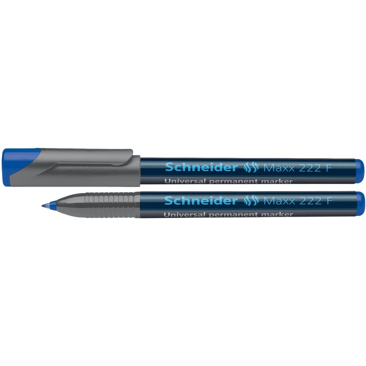 Маркер OHP Schneider 222, Перманентен, 0.7 мм, Син