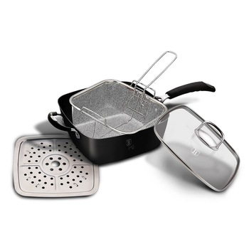 Tigaie multifunctionala patrata 4-in-1 (Fryer) Black Professional Line Berlinger Haus BH 6554 Tigaie multifunctionala patrata 4-in-1 (Fryer) Black Professional Line Berlinger Haus BH 6554