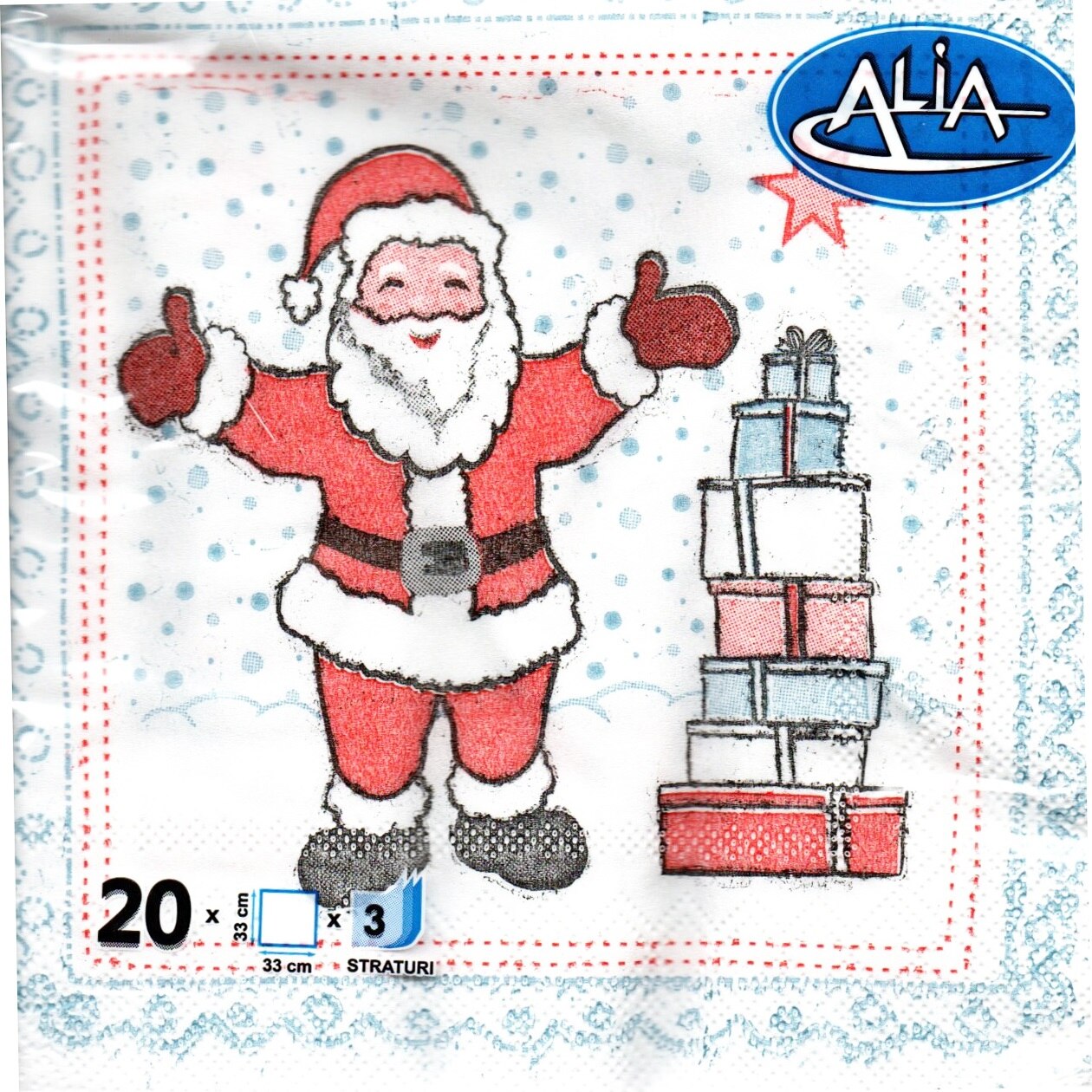 Servetele de Craciun Pachet de Masa 20 Buc Mosul te Imbratiseaza