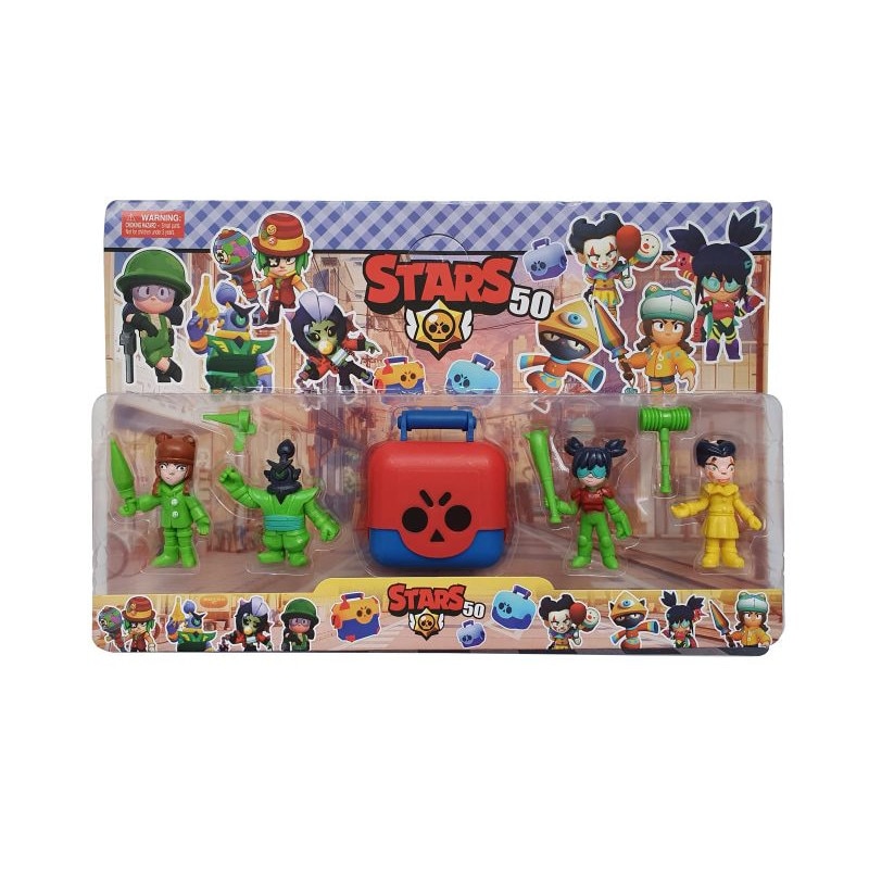 Set 4 Figurine Super Eroi Tip Brawl Stars Seria 50 Mistery Box Multicolor 3 Ani Emag Ro - figurine brawl stars boxe