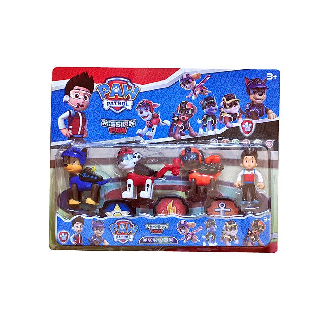 Set 3 figurine catei plastic