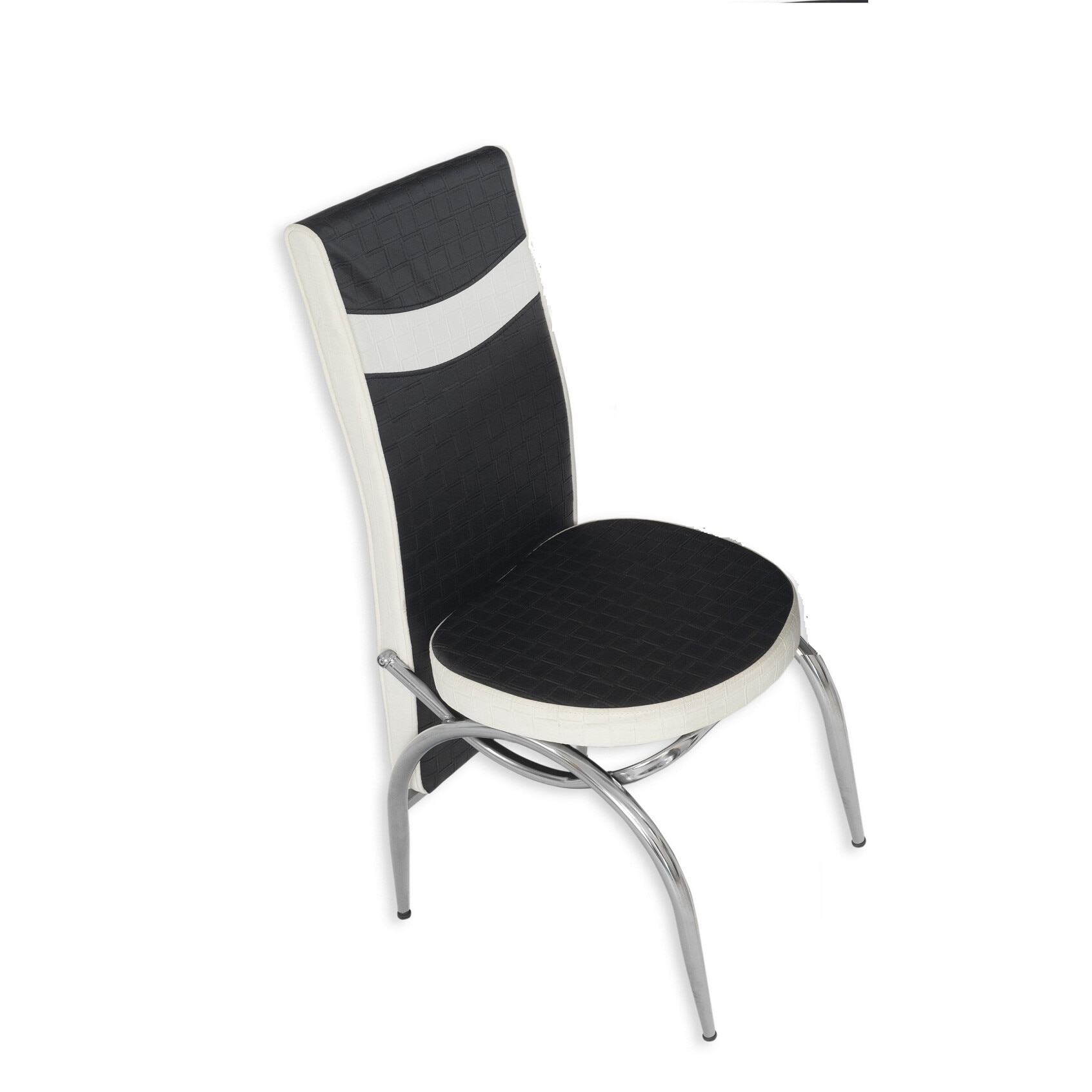 Set masa extensibila Amaryllis Black cu 6 scaune din piele ecologica ...