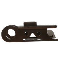 Suport de brad, KASIRO, lemn masiv tip saniuta, 62x20x22 cm, wenge