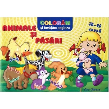 Coloram si invatam engleza. Animale si pasari Coloram si invatam engleza. Animale si pasari