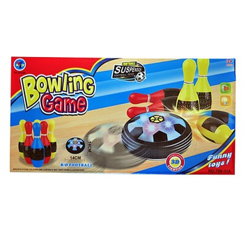 Set bowling cu 6 popice si disc Set bowling cu 6 popice si disc