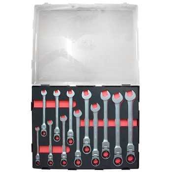 Set chei cu clichet flexibil 12 bucati Set chei cu clichet flexibil 12 bucati