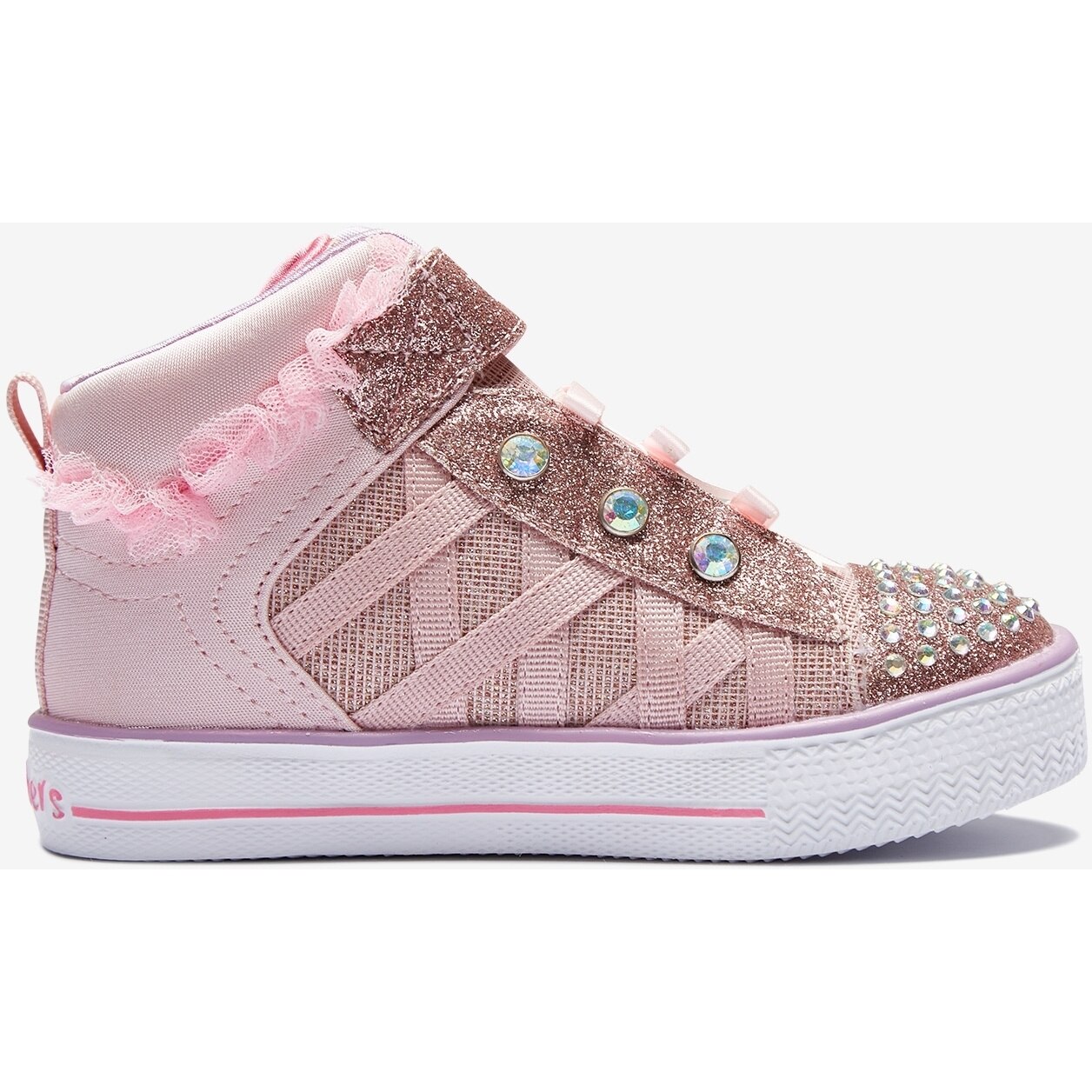 Pantofi sport copii Skechers Twinkle Toes Shuffle Lites Infant Girls, Roz