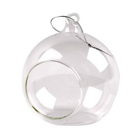 Glob decorativ tip clopot Creotime, Sticla, Diametru 8 cm, Transaprent