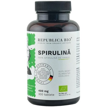 Spirulina ecologica Republica BIO, 300 tablete Spirulina ecologica Republica BIO, 300 tablete