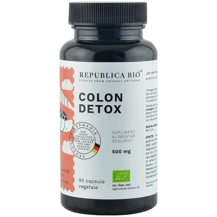 Colon Detox ecologic Republica BIO, 90 capsule