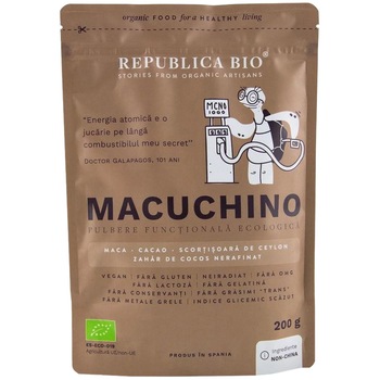Macuchino, pulbere functionala ecologica Republica BIO, 200 g Macuchino, pulbere functionala ecologica Republica BIO, 200 g