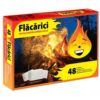 Pastile Flacarici pentru aprins focul 48BUC (32BUC/BAX) Pastile Flacarici pentru aprins focul 48BUC (32BUC/BAX)