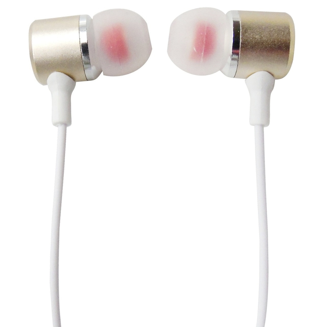 Handsfree (casti) cu fir si microfon Golf GF-M20 alb + auriu