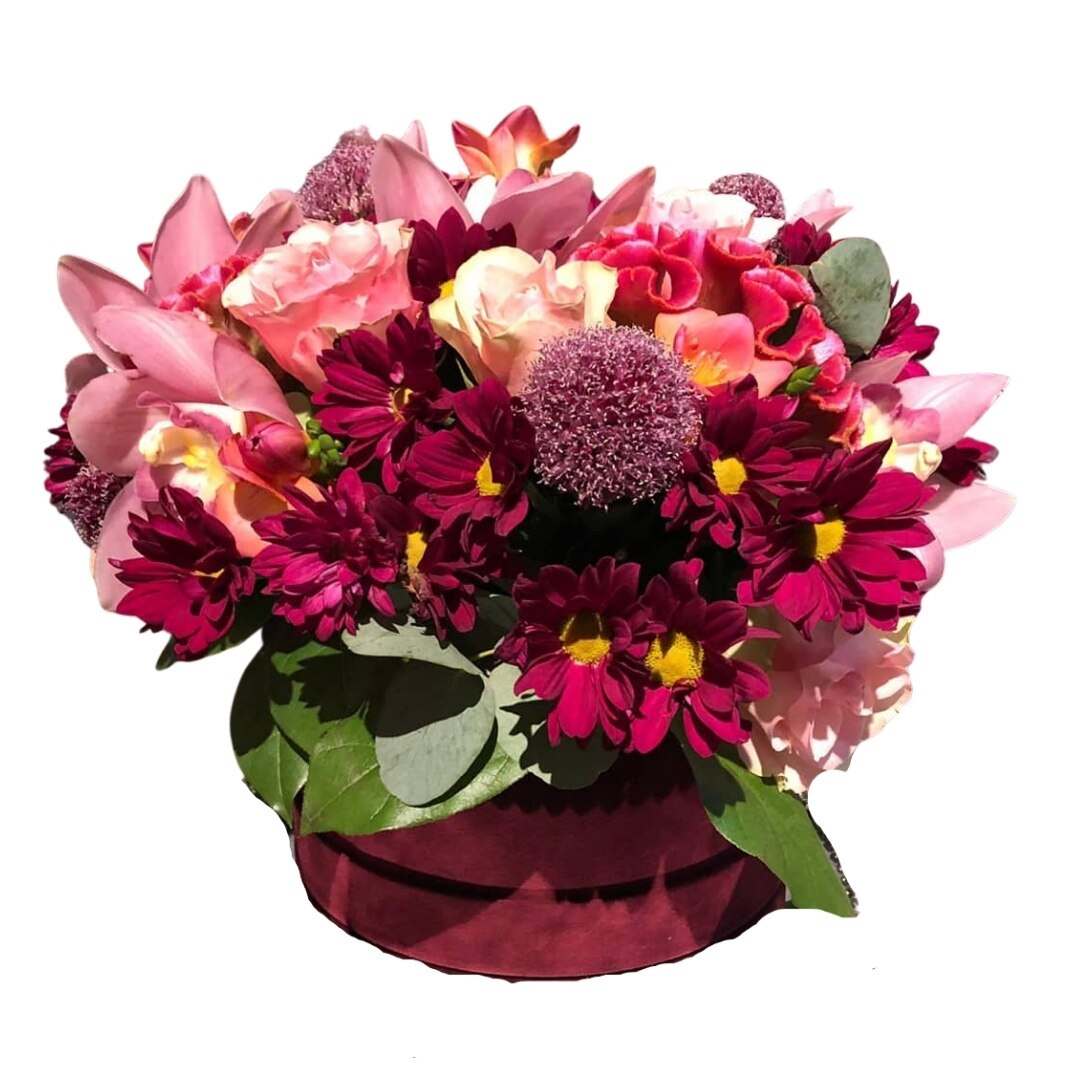 Aranjament floral ZMB Flowers cu Orhidee