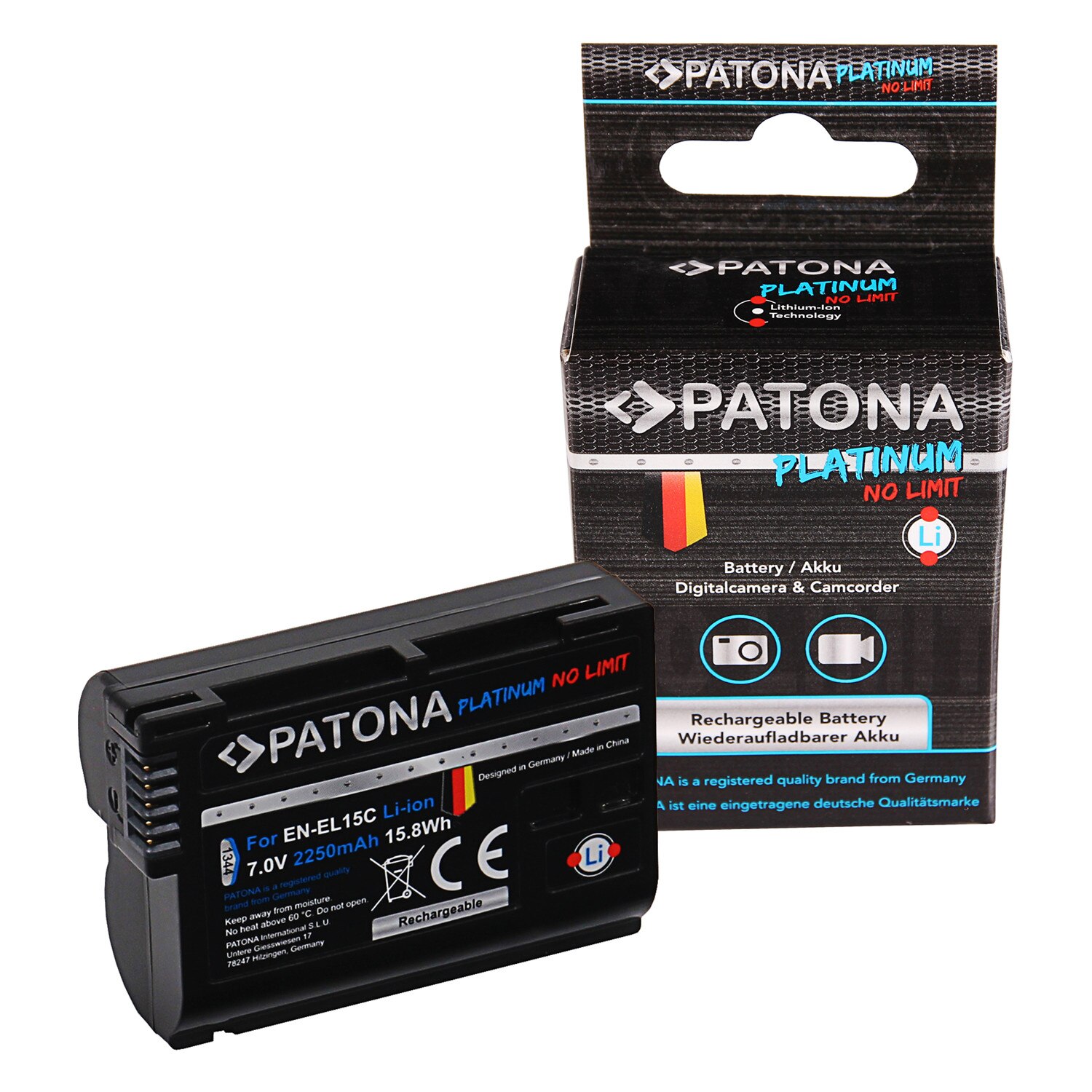 Acumulator PATONA Platinum tip Nikon EN-EL15 EN-EL15C Z5 Z6 Z7 VFB12802 2250mAh