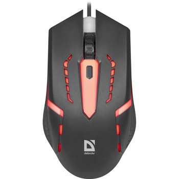 Mouse optic cu fir Defender HIT MB-601, 7 culori, 4 butoane, 800-1200 dpi Mouse optic cu fir Defender HIT MB-601, 7 culori, 4 butoane, 800-1200 dpi