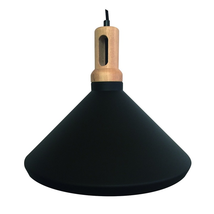 Landlite MAGSUS-A002, E27 Max 60W, függeszték lámpatest, fekete