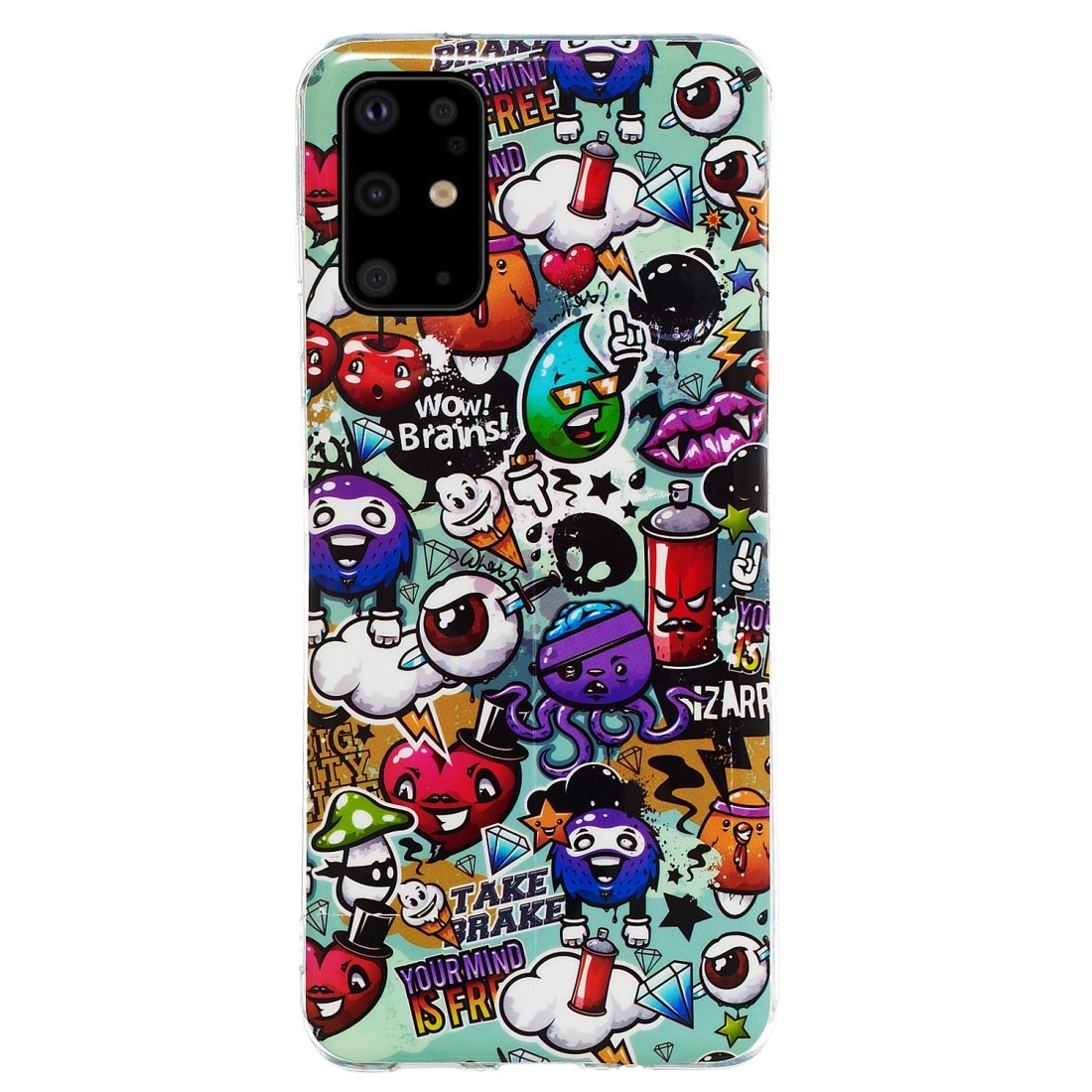 Husa silicon Samsung Galaxy S20 Plus model Graffity, Silicon, TPU Viceversa Multicolor