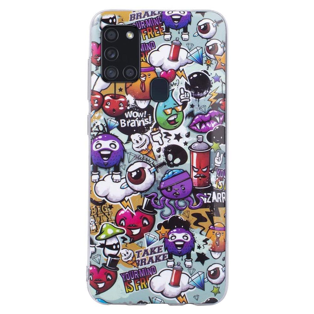 Husa silicon Samsung Galaxy A21s model Graffity, Silicon, TPU Viceversa Multicolor