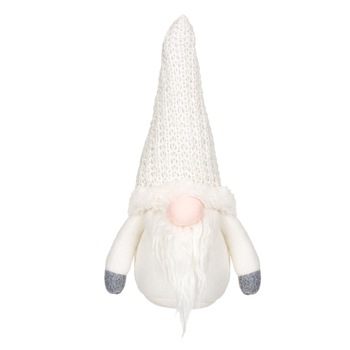 Figurina decorativa, pentru Craciun, Zola, Mos Craciun, culoare alb, 25 cm Figurina decorativa, pentru Craciun, Zola, Mos Craciun, culoare alb, 25 cm