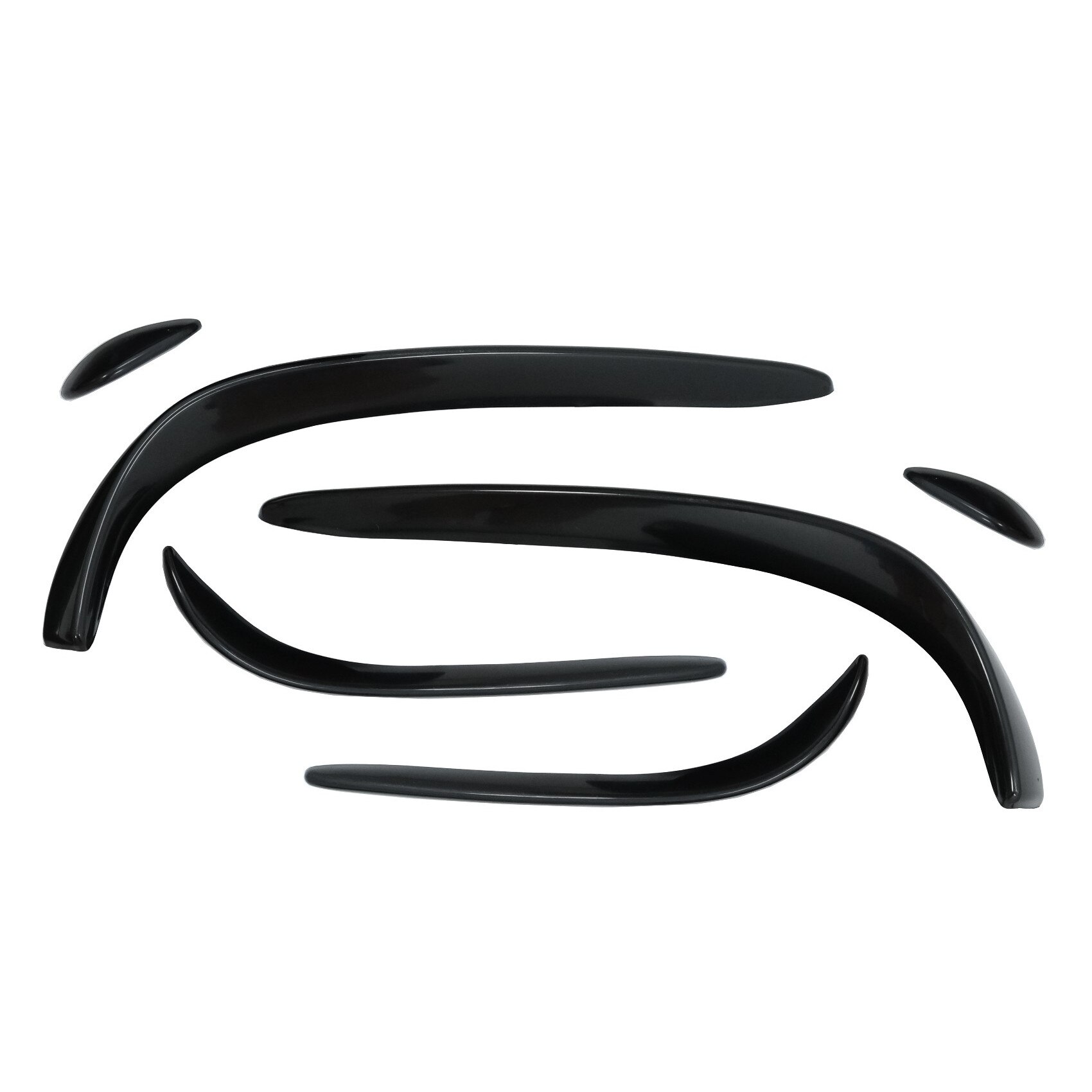 Set Prelungiri Bara Fata compatibil cu Mercedes C-Class W205 S205 C205 A205 (2015-2018) C43 Design Negru Lucios