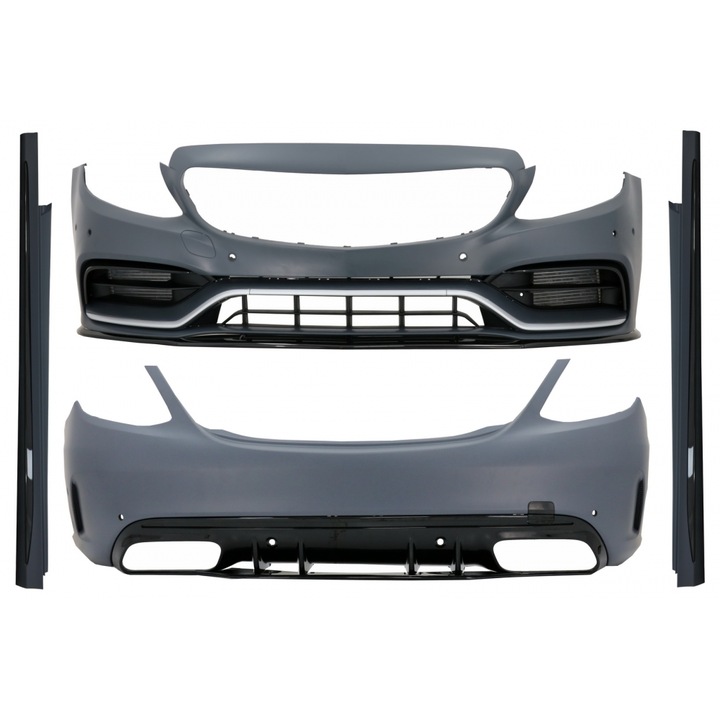 Pachet Exterior compatibil cu Mercedes C-Class W205 Sedan 2014-2020 C63 Design