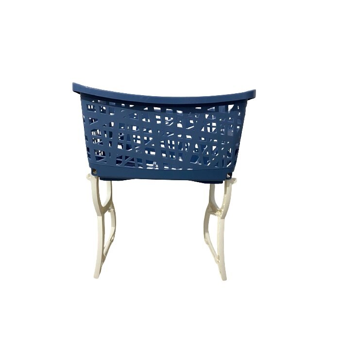 Cos pentru rufe, albastru, cu picioare, 44 litrii