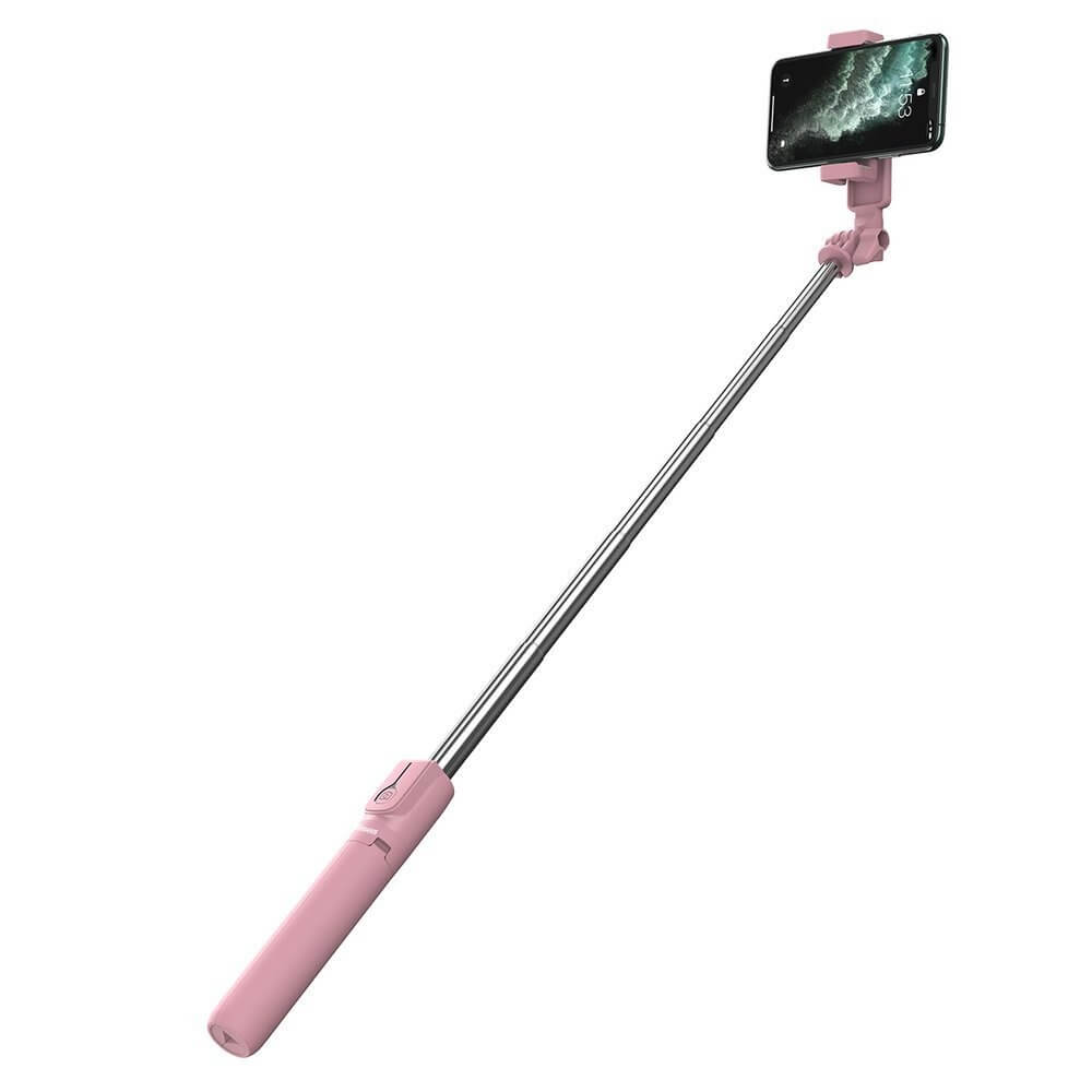 wastefully stay Mule Selfie Stick 2 in 1 cu Functie de Trepied, Pliabil, Conectare Bluetooth +  Telecomanda, Baseus, Roz - eMAG.ro