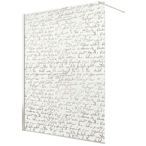 Paravan de dus Walk-in 120x200,sticla securizata de 8mm,decor Chrome Signs-63