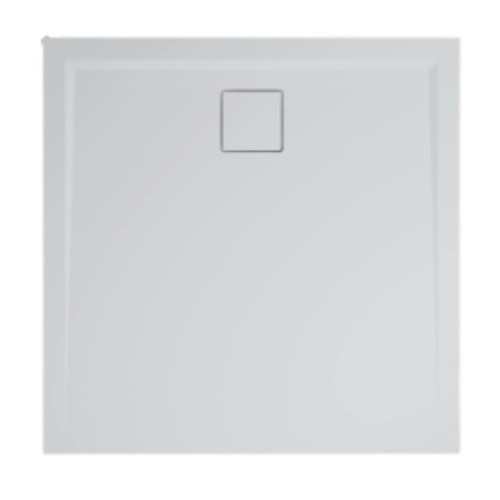 Cadita de dus din marmura compozit 80x80 cm alba, Sanswiss Livada