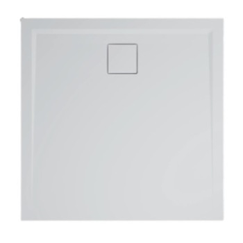 Cadita de dus din marmura compozit 80x80 cm alba, Sanswiss Livada Cadita de dus din marmura compozit 80x80 cm alba, Sanswiss Livada