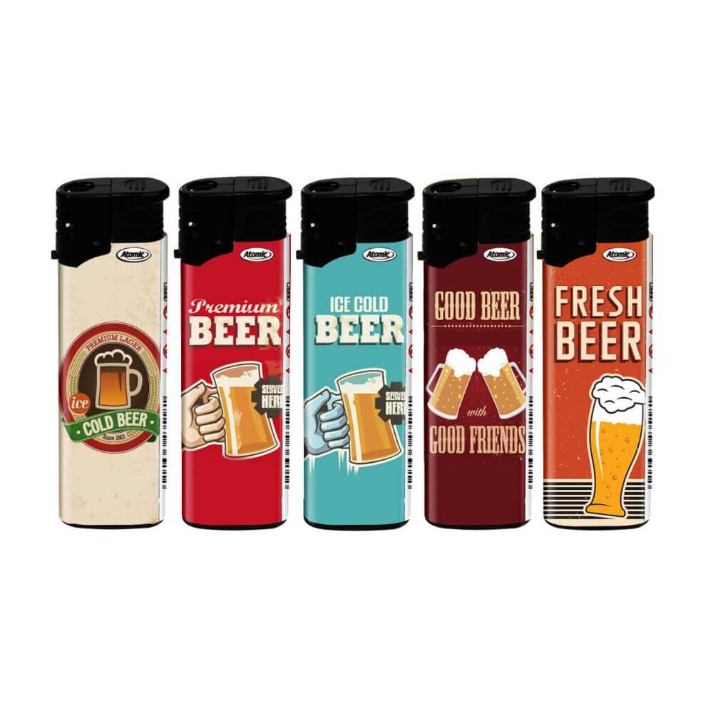 Set 50 Brichete F2 Antivant Reincarcabile Atomic, Multicolore, Tematica Bere