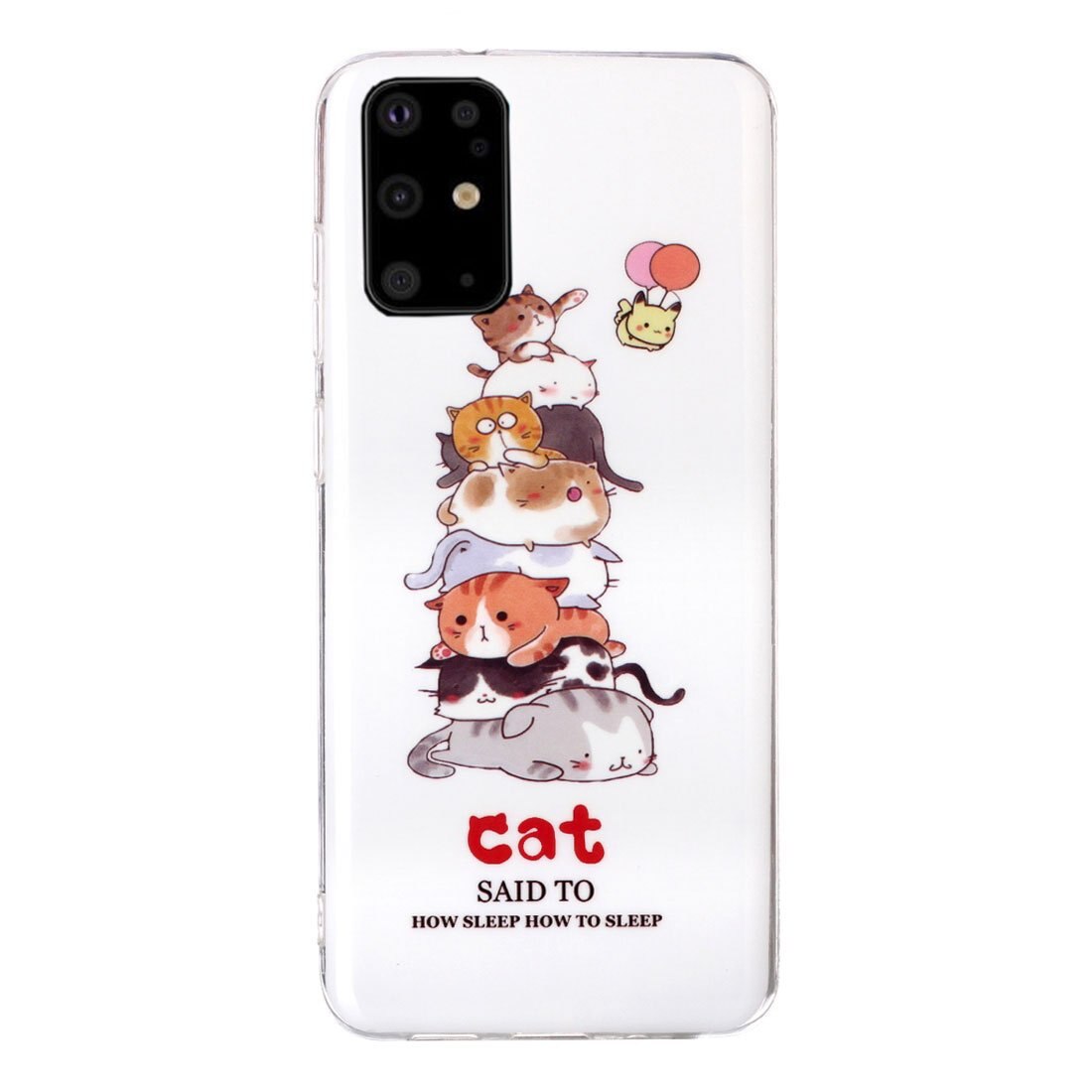 Husa silicon Samsung Galaxy S20 Plus model Cat Pile, Silicon, TPU Viceversa Multicolor