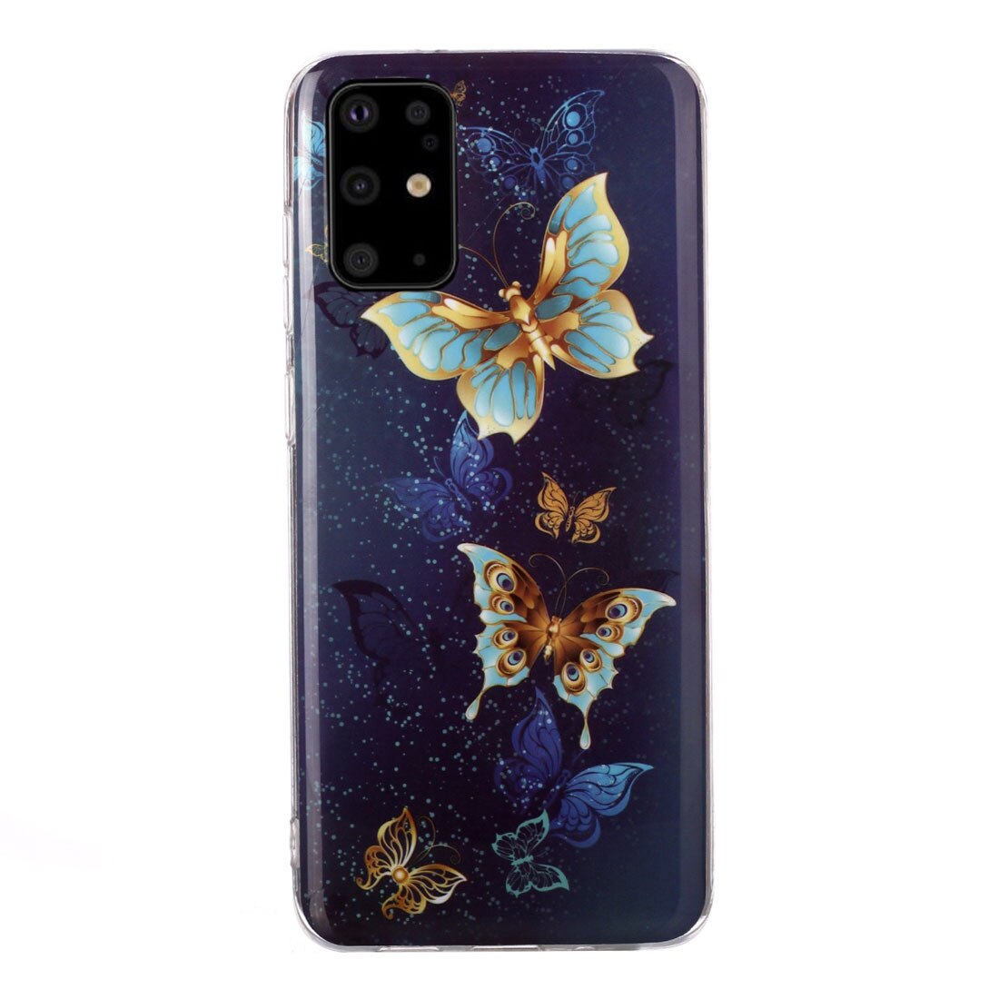 Husa silicon Samsung Galaxy A21s model Golden Butterflies, Silicon, TPU Viceversa Multicolor