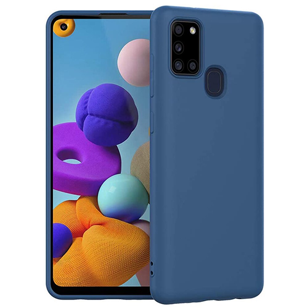 Husa silicon Samsung Galaxy A21S Matte Navy
