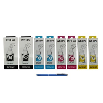Pachet Flacoane Cerneala compatibila GI-490 2X Black, 2X Cyan, 2X Magenta, 2X Yellow, 54000 pagini, AlphaChem si Pix Schneider Pachet Flacoane Cerneala compatibila GI-490 2X Black, 2X Cyan, 2X Magenta, 2X Yellow, 54000 pagini, AlphaChem si Pix Schneider