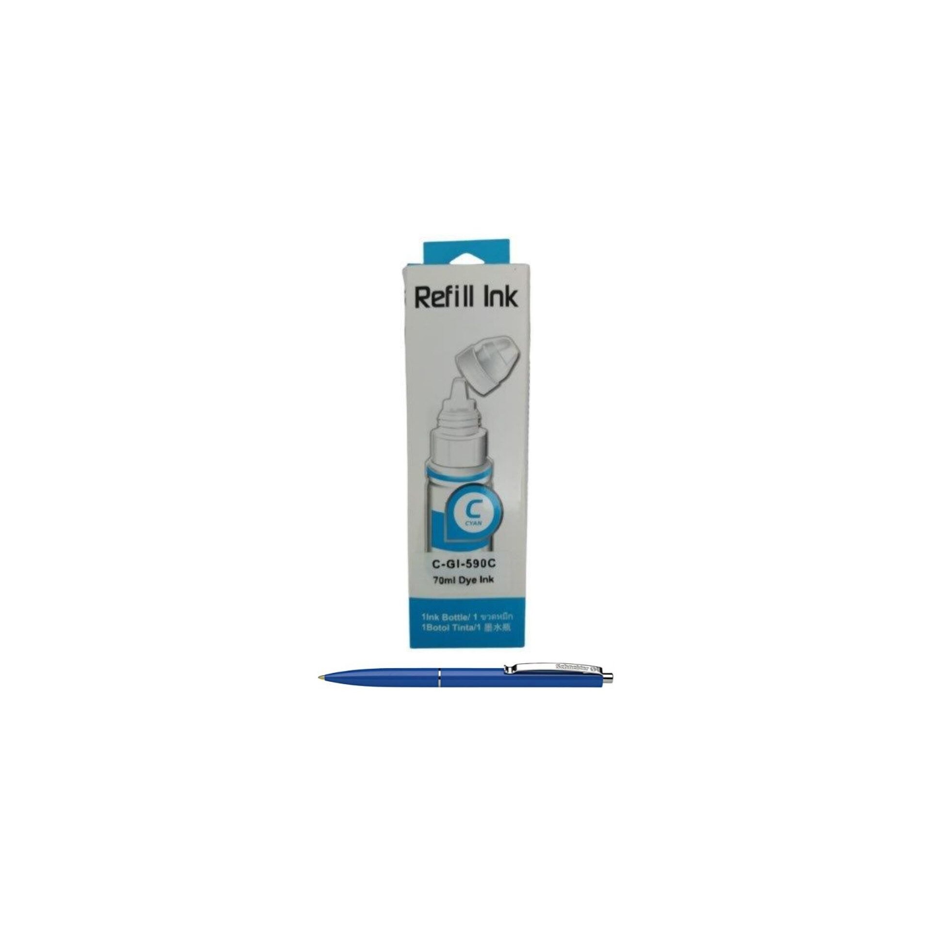 Flacon Cerneala Compatibila GI-490 Cyan 7000 pagini 70ml AlphaChem si Pix Schneider