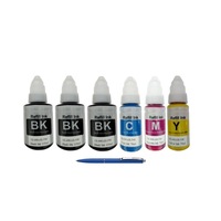 Pachet Flacoane Cerneala compatibila GI-490 3X Black, 1X Cyan, 1X Magenta, 1X Yellow, 39000 pagini, un-box AlphaChem si Pix Schneider