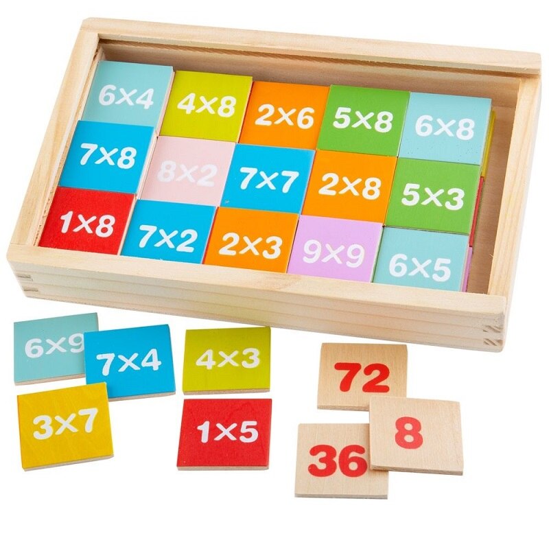 Дървена игра умножение и деление Bigjigs, Многоцветна - eMAG.bg