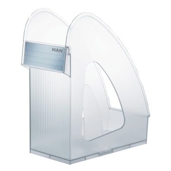 Suport pentru documente Han Galaxy, 120 x 65 x 285 mm, Capacitate dubla, Transparent Suport pentru documente Han Galaxy, 120 x 65 x 285 mm, Capacitate dubla, Transparent