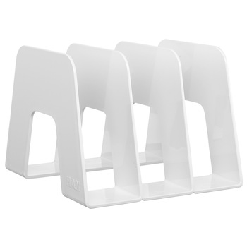 Suport vertical documente, Han, Plastic, 3 compartimente, 209 x 22 x 163 mm, Alb Suport vertical documente, Han, Plastic, 3 compartimente, 209 x 22 x 163 mm, Alb