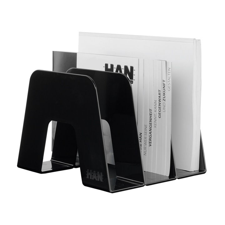 Separator Pentru Cataloage, Reviste, Corespondenta, Han Sorter - Negru Lucios